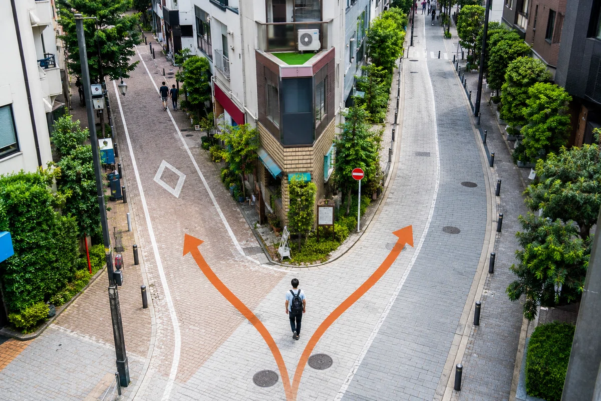 The Fork at Suehirocho: Choose Your Route