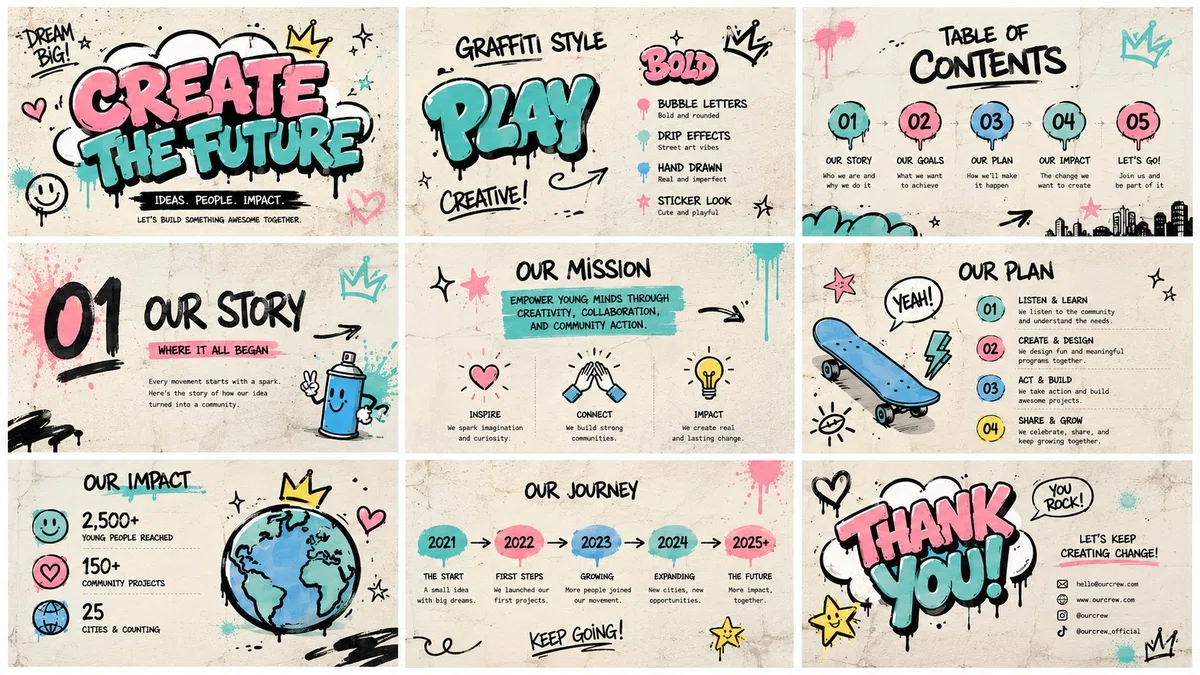 Playground Graffitiのスライド例