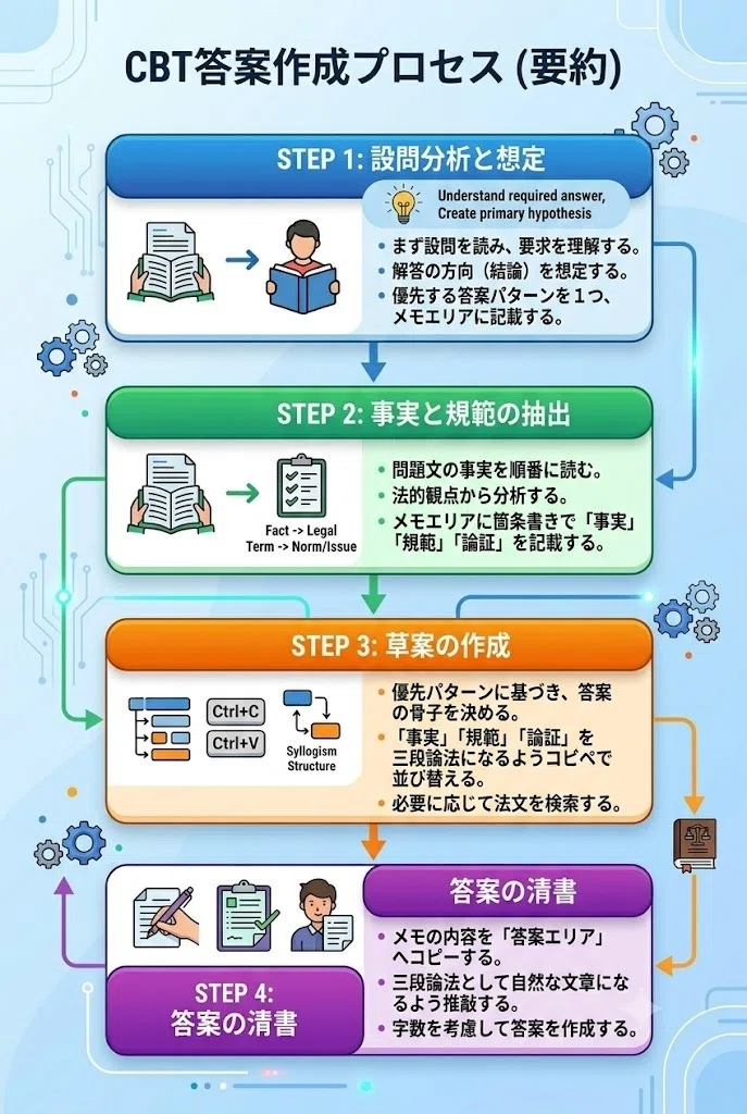 CBT（論文）に対応した答案構成 司法試験 予備試験｜粉糠山まいる