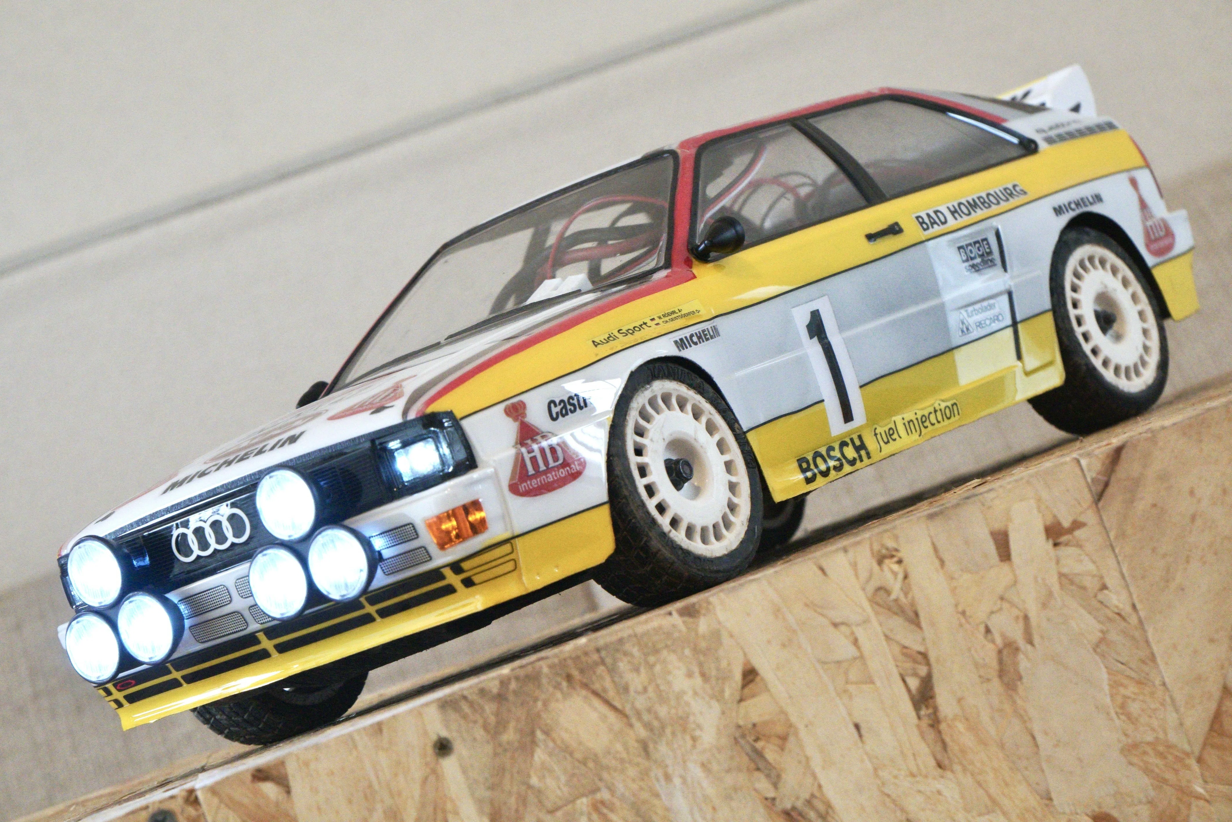 ラジコン制作実績｜Audi Sport quattro A2 WRC 1984年 総合優勝車｜SHO