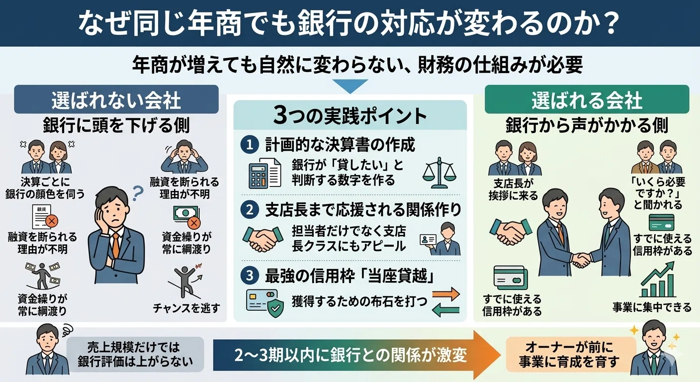 銀行から「貸してください」と言われる会社、言われない会社の違い｜林
