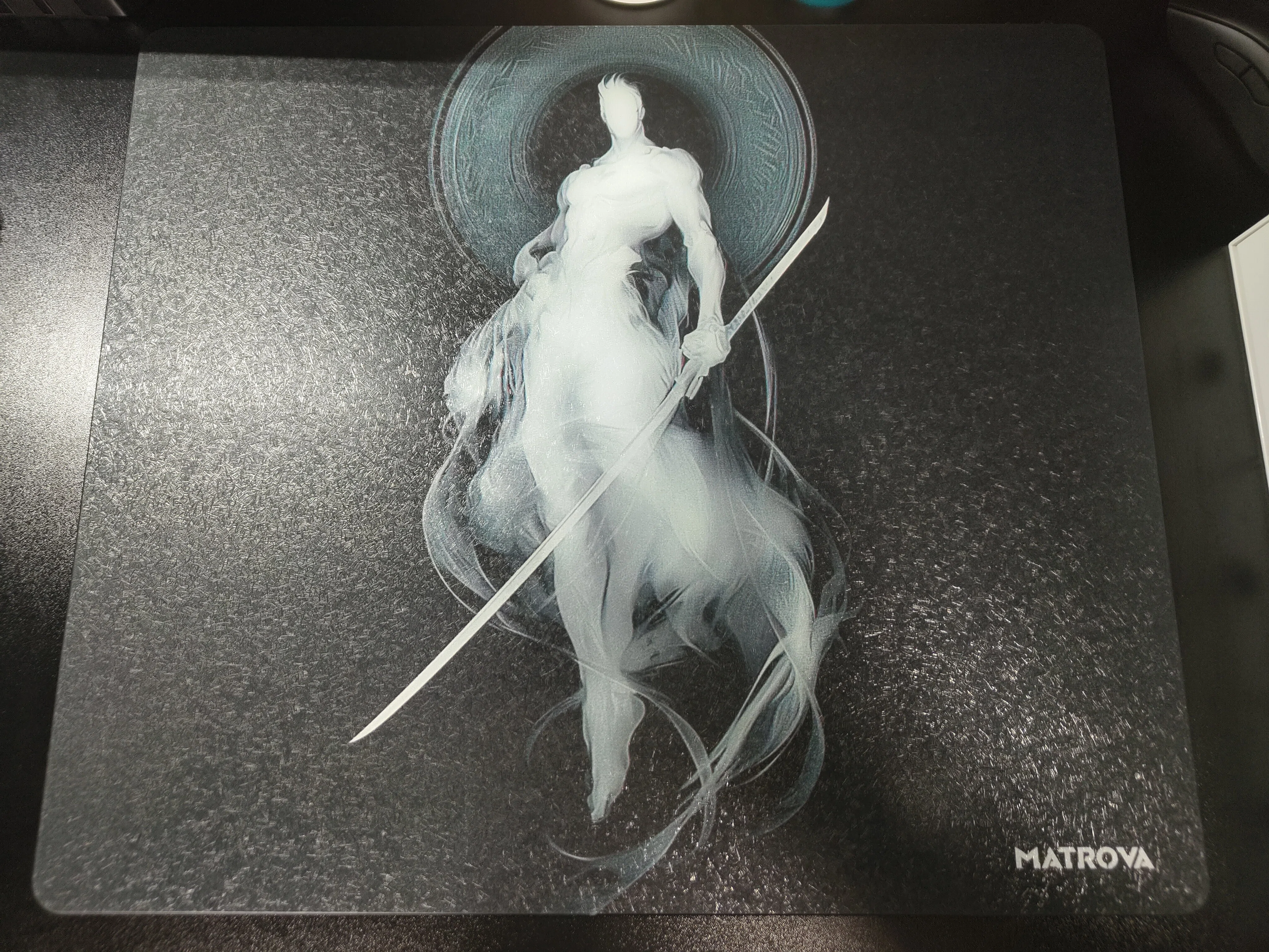Matrova Yin ありそうでなかった全く新しい表面のガラスマウスパッド