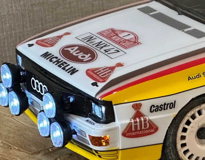 ラジコン制作実績｜Audi Sport quattro A2 WRC 1984年 総合優勝車｜SHO