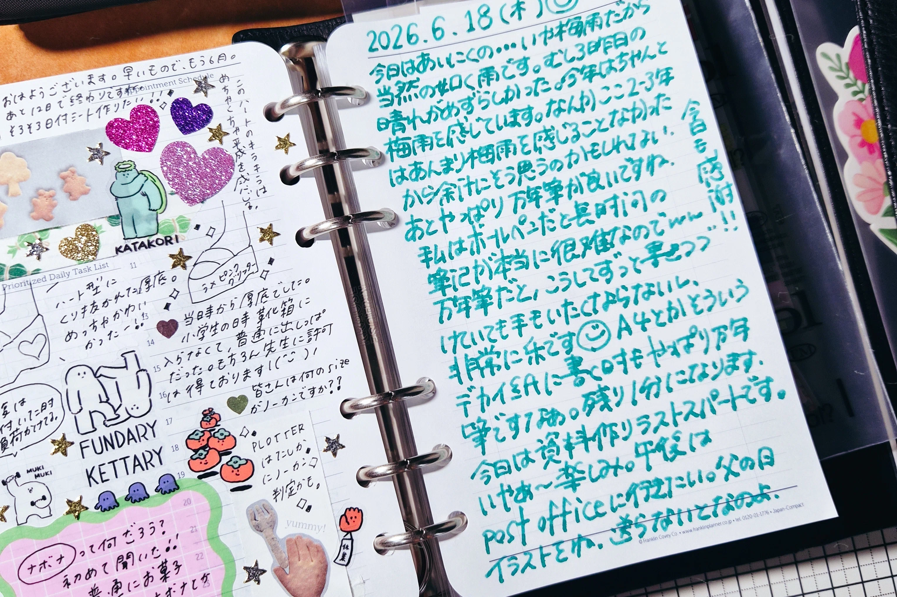 20260618Instagramには載せない手帳のメモ書き｜たけちよ