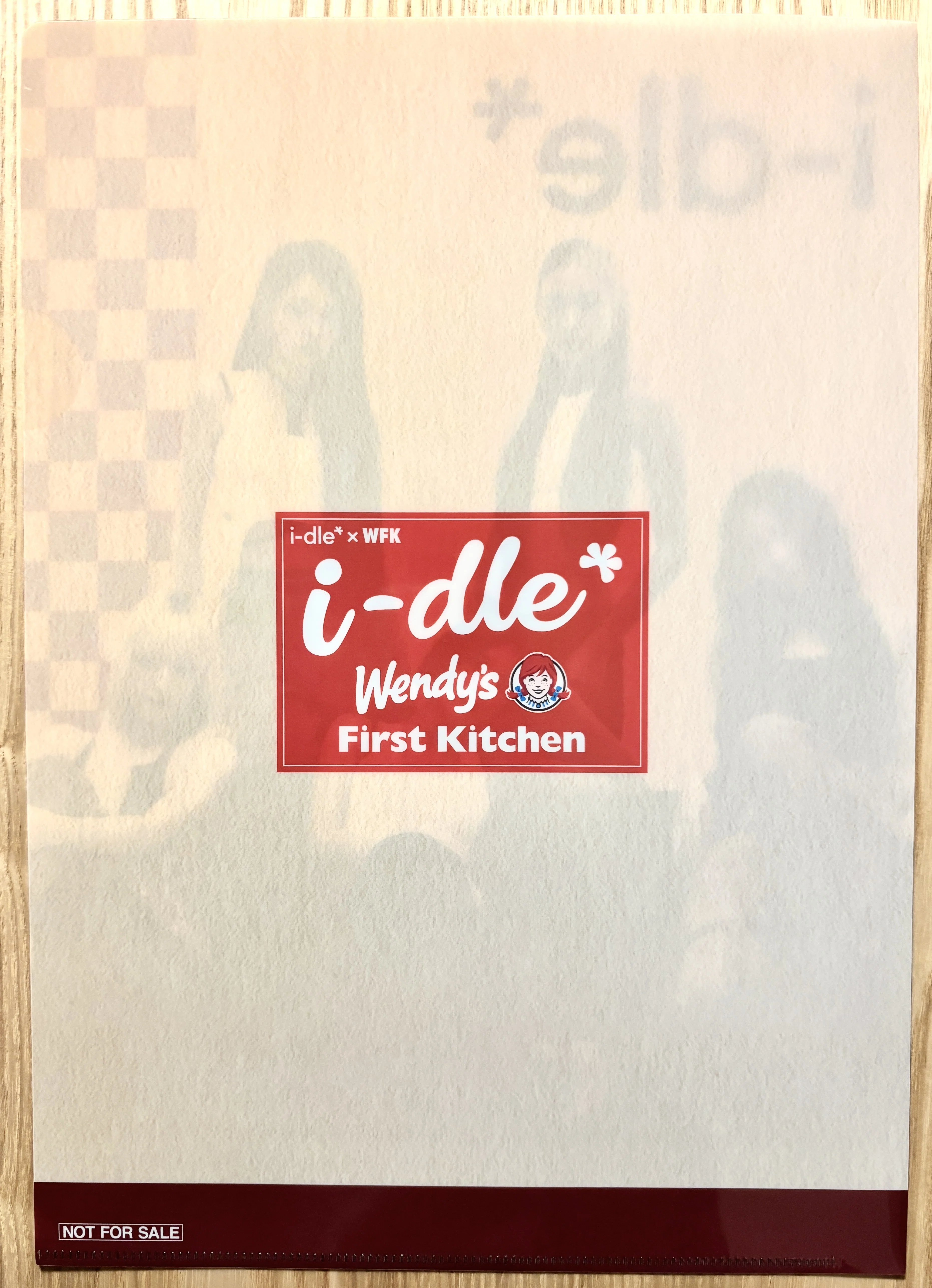 i-dle x ウェンディーズ・ファーストキッチン｜クリアファイルをゲット