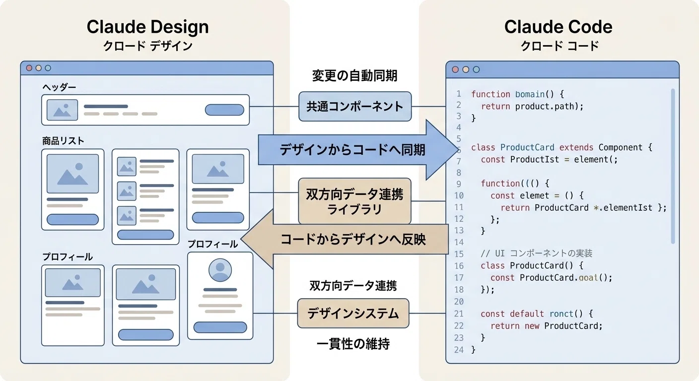 Claude CodeとClaude Designが双方向同期した！デザインと実装が地続き