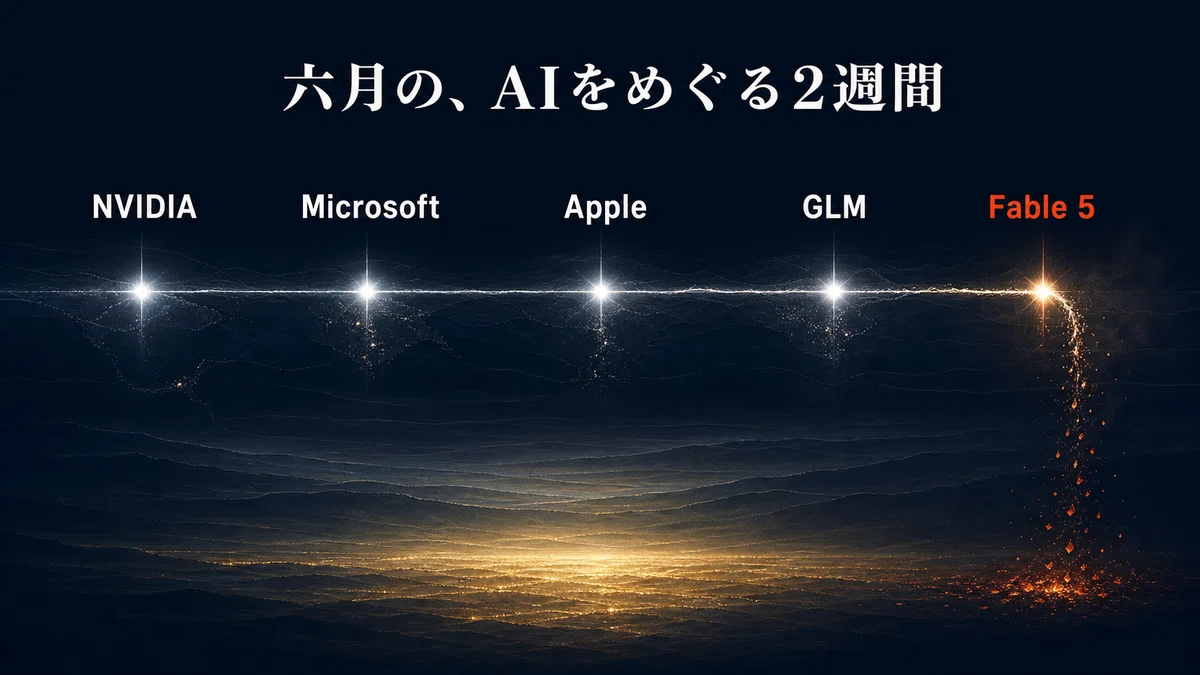 六月の、AIをめぐる2週間