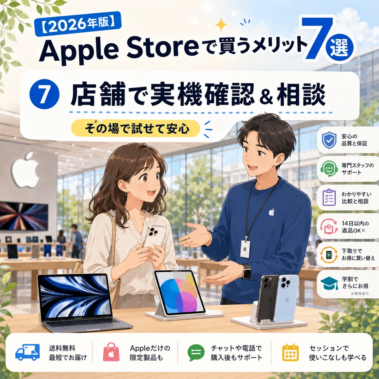 🍎🍎【2026年版】Apple Storeで買うメリット7選🍎量販店・Amazonとどう