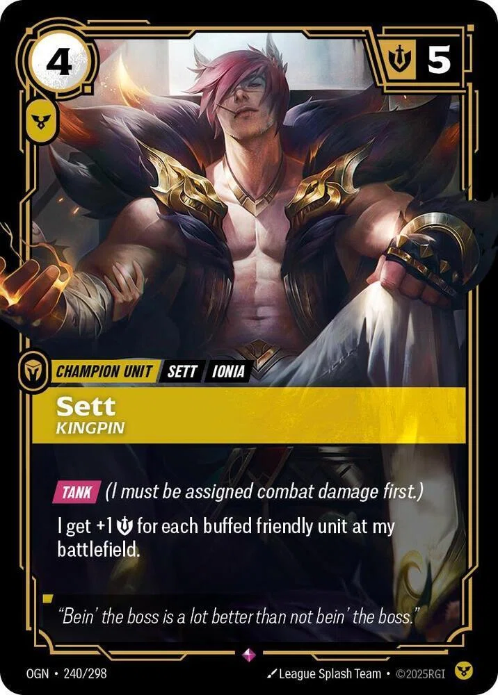 Riftbound TCG] Sett, The Boss Deck Guide | Meta Analysis, Core
