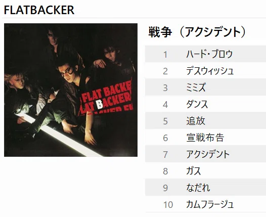 戦争(アクシデント) - FLATBACKER にまつわる話｜小泉伊佐美