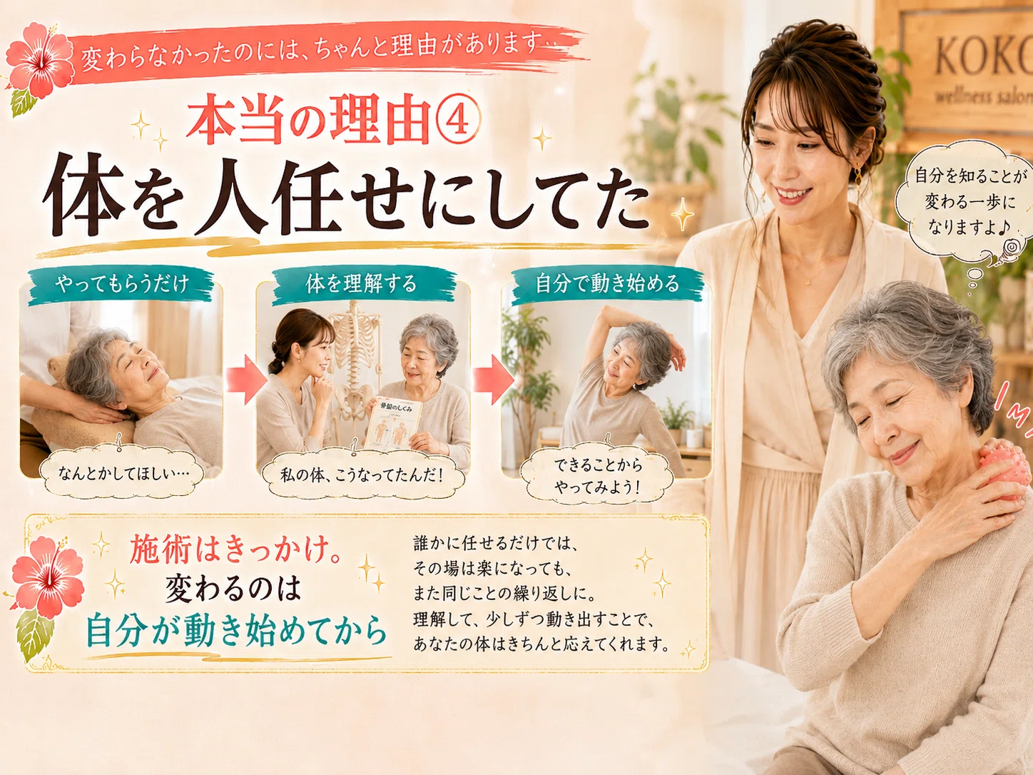 どこに行っても肩こりが治らなかった本当の理由を解説するには？｜KOKO