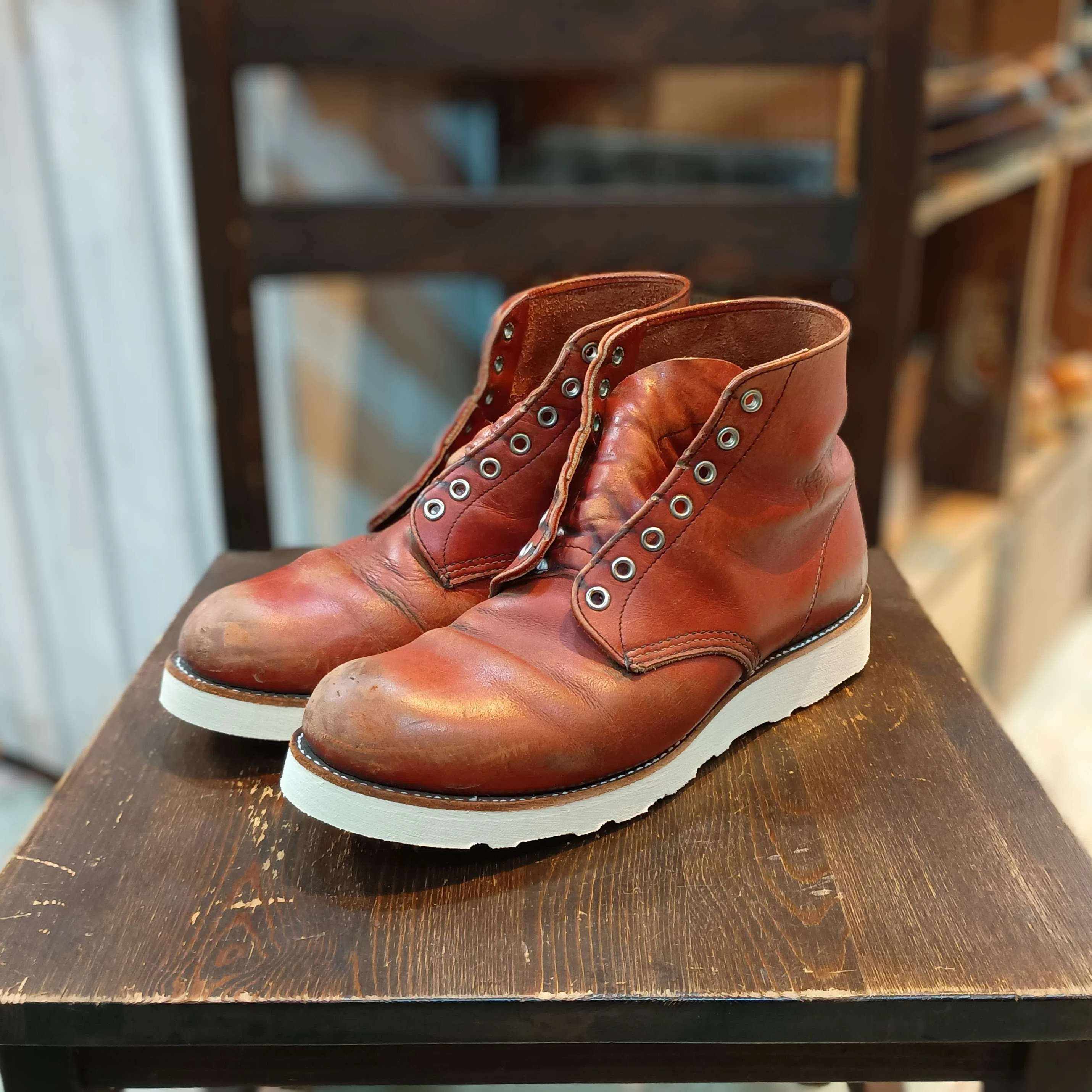 リソール/オールソール】Red Wing#8166+vibram#4014｜CREA Repair