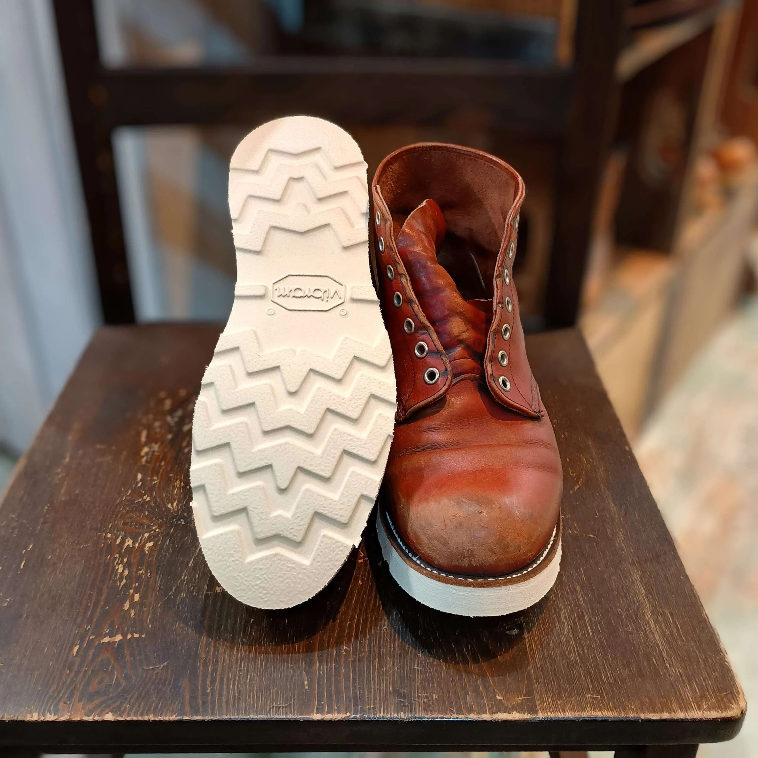 リソール/オールソール】Red Wing#8166+vibram#4014｜CREA Repair