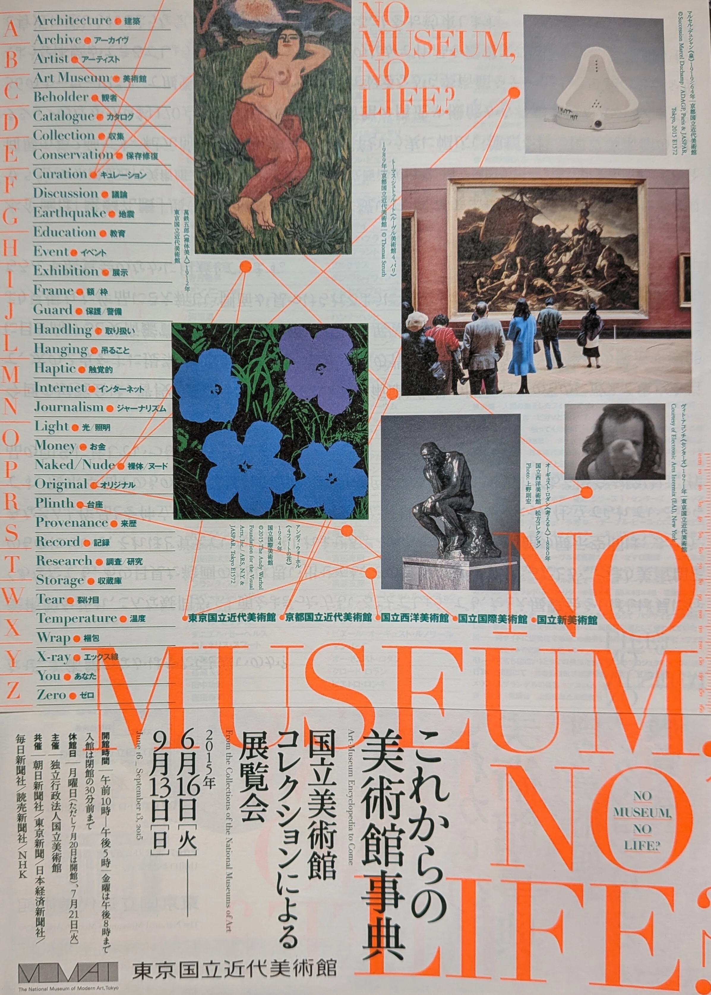 ★未完の世紀：20世紀美術がのこすもの 東京国立近代美術館 図録 カタログ. コレクション】『No Museum, No Life? —これからの美術館事典』東京