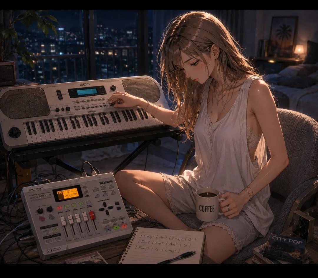 TMネットワークに憧れて…YAMAHA EOS B900🎹 でも、テレビに映るときは