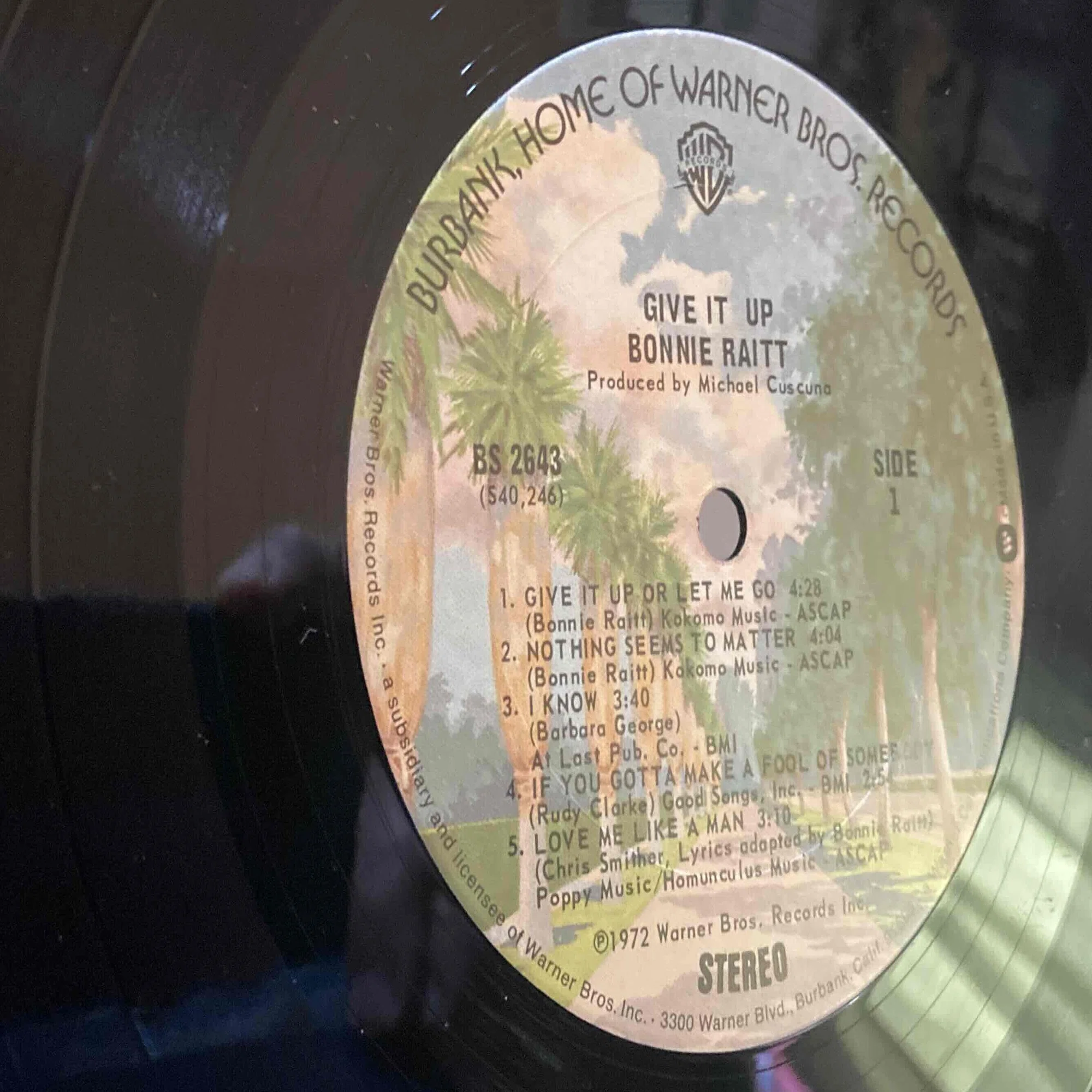 Bonnie Raitt [ Give It Up ] Warner Bros BS-2643｜naruru