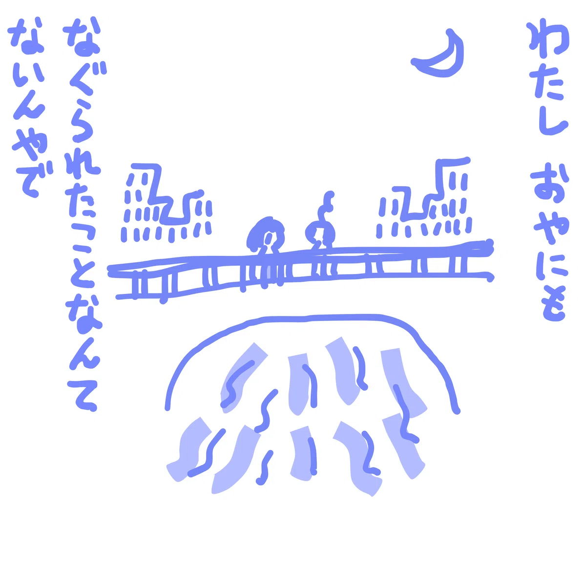 わたし おやにもなぐられたことなんかないんやで