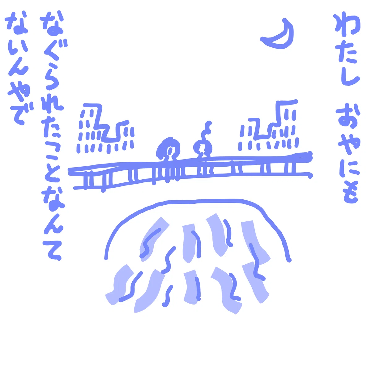 わたし おやにもなぐられたことなんかないんやで