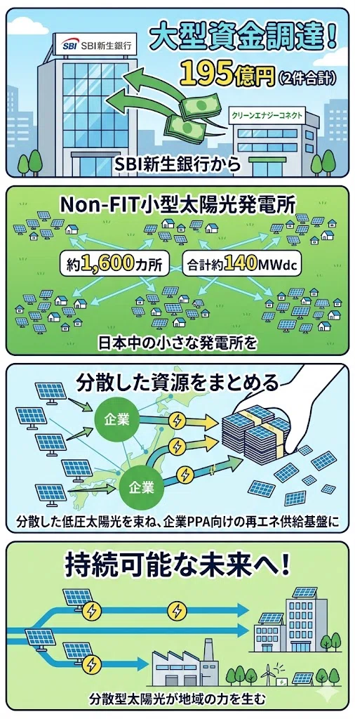 🌿📜低圧太陽光PF｜195億円で見える「分散電源を企業PPAへ束ねる設計