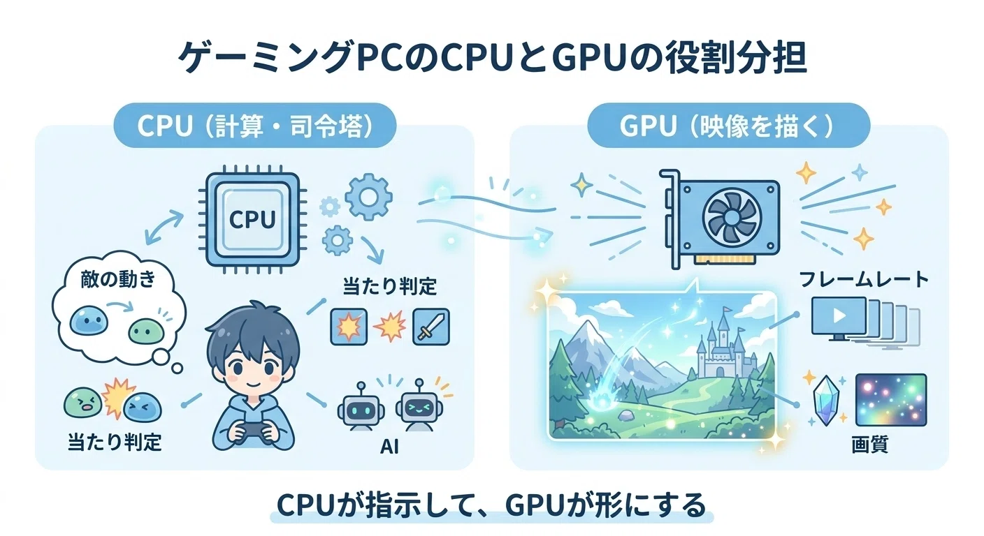 ゲーミングPCのCPUはどれくらい必要？選び方とおすすめの目安を解説