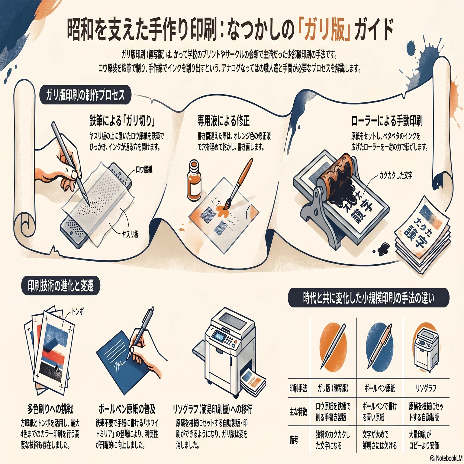 なつかしのガリ版印刷｜kzn