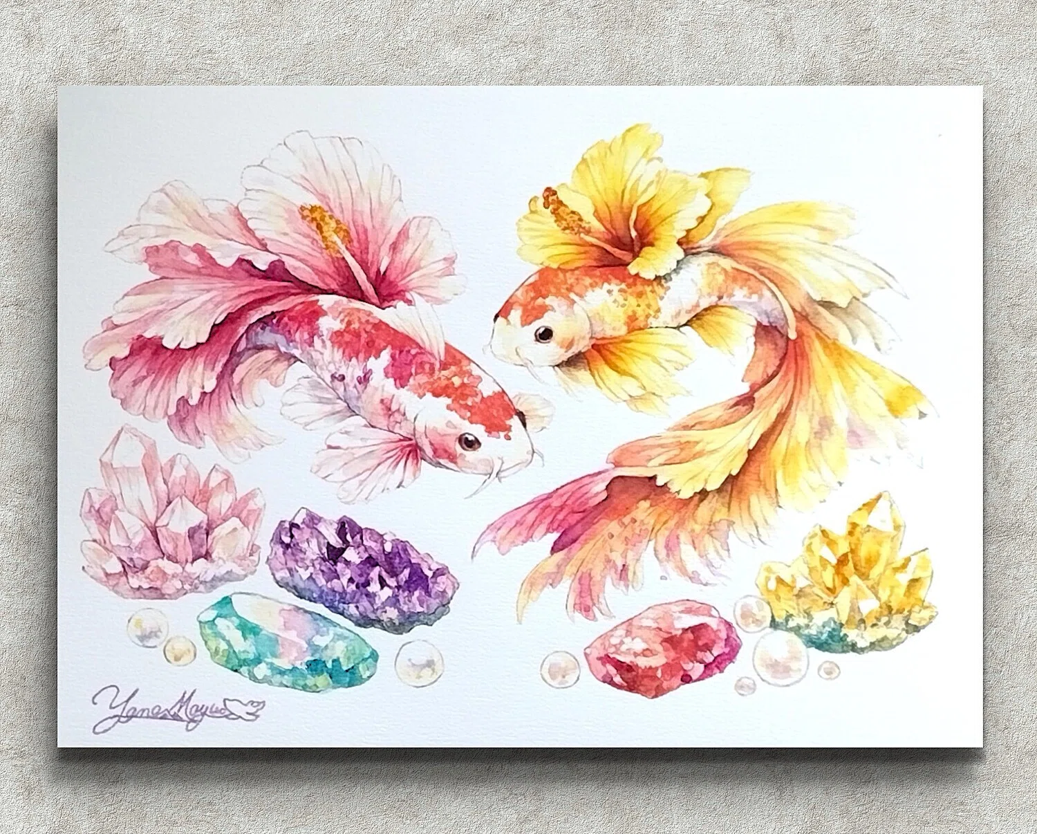 作品紹介】🐠 『Deux Fleurs』―大輪の花びらをまとったかのように優雅