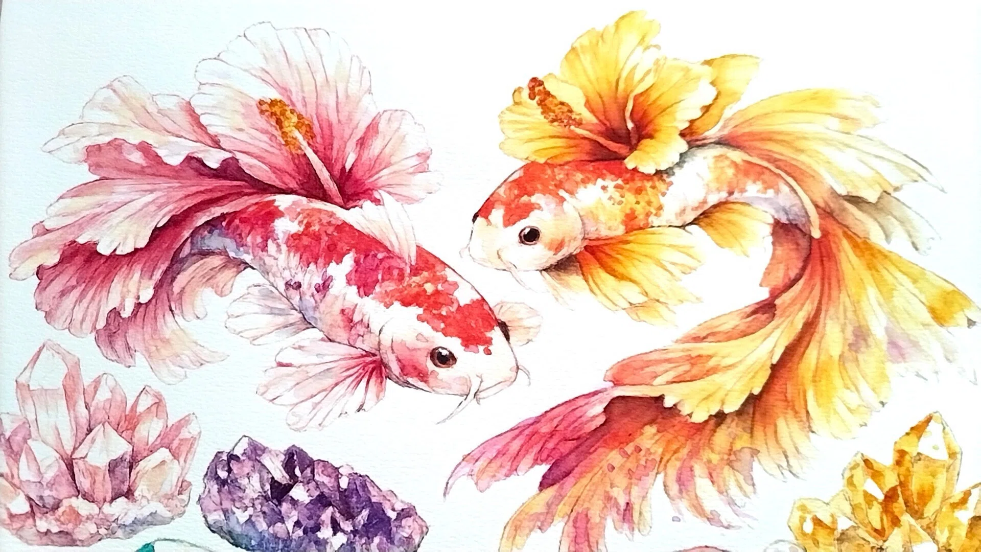 作品紹介】🐠 『Deux Fleurs』―大輪の花びらをまとったかのように優雅