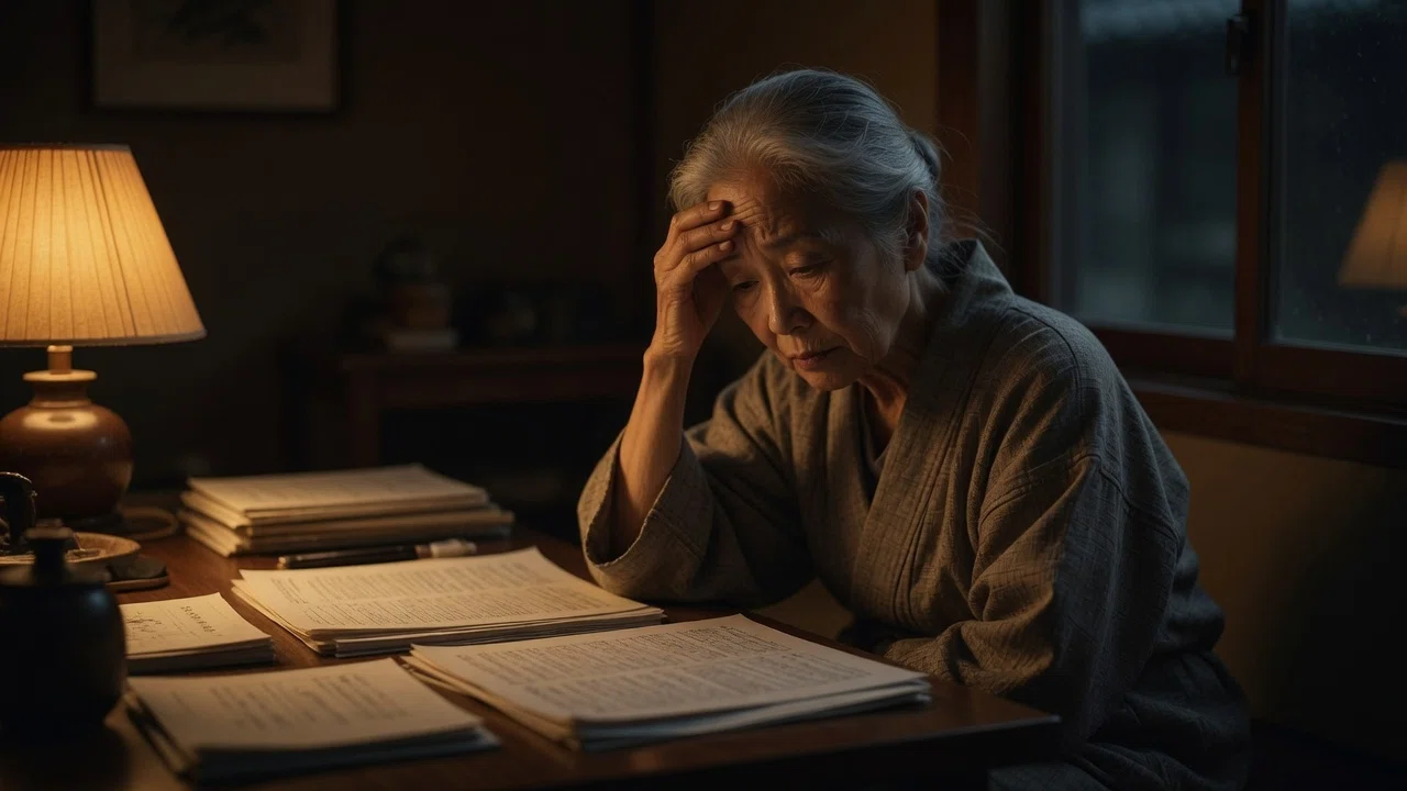 When Parents Die, the Lights, Gas, and Water Get Cut Off — A 75-Year-Old Mother’s Desperate Search for a “Third Option” for Her 43-Year-Old Hikikomori Daughter lonely woman unfulfilled desire erotic alone discipline philosophy night throbbing heart darkness