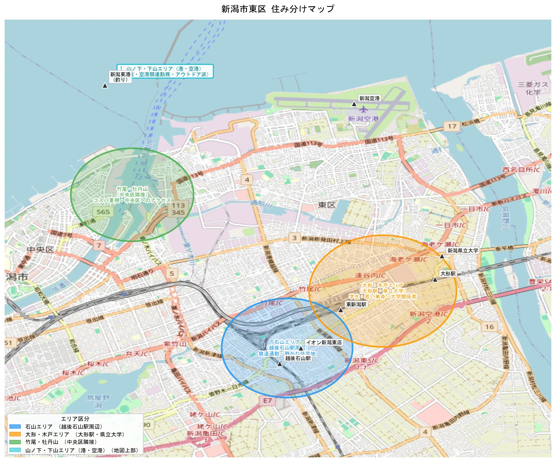 新潟市東区 移住エリアガイド｜新潟データ
