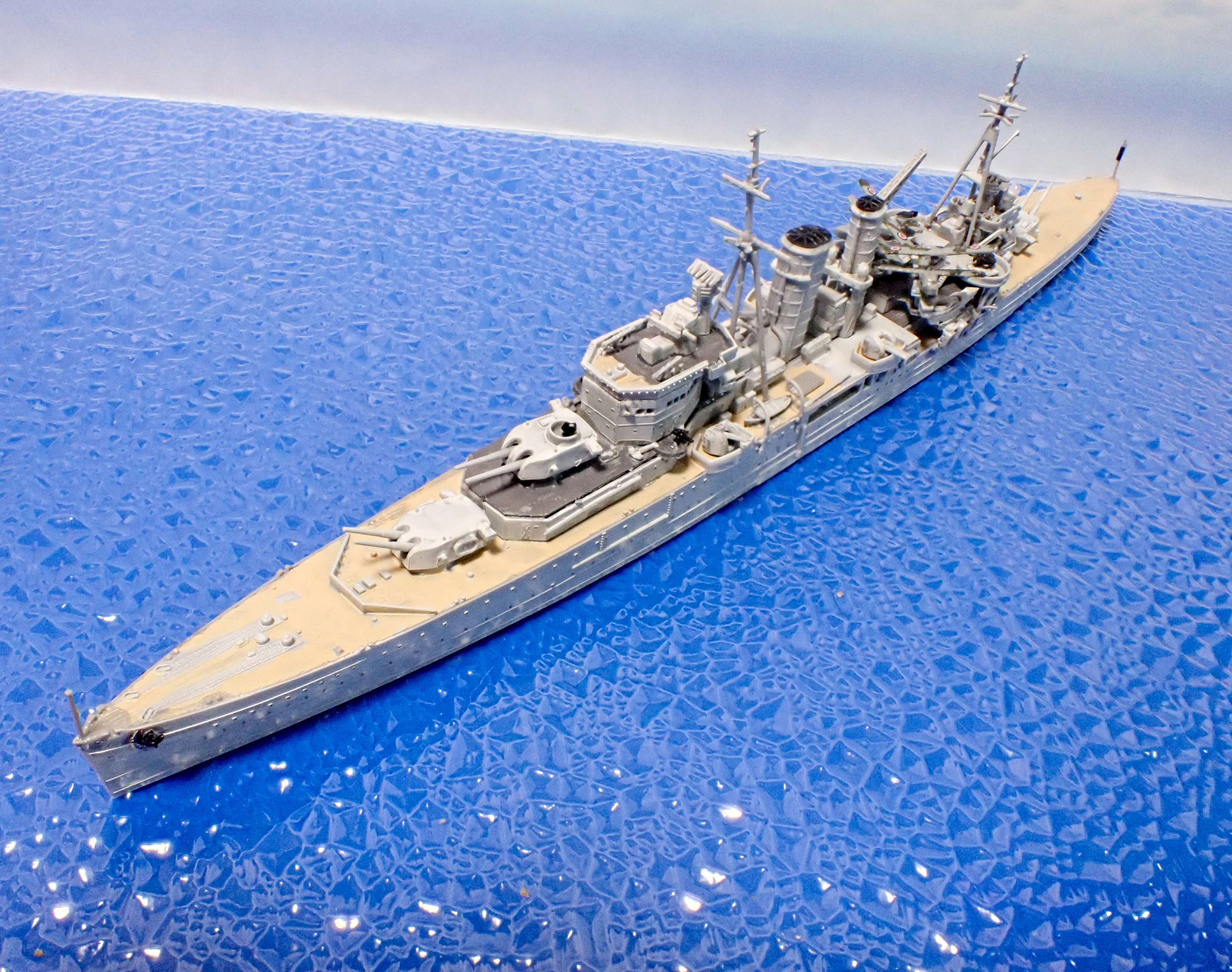 ＷL(ウォーターライン)シリーズのイギリス艦隊 1/700 ウォーターラインシリーズ アオシマ イギリス重巡洋艦