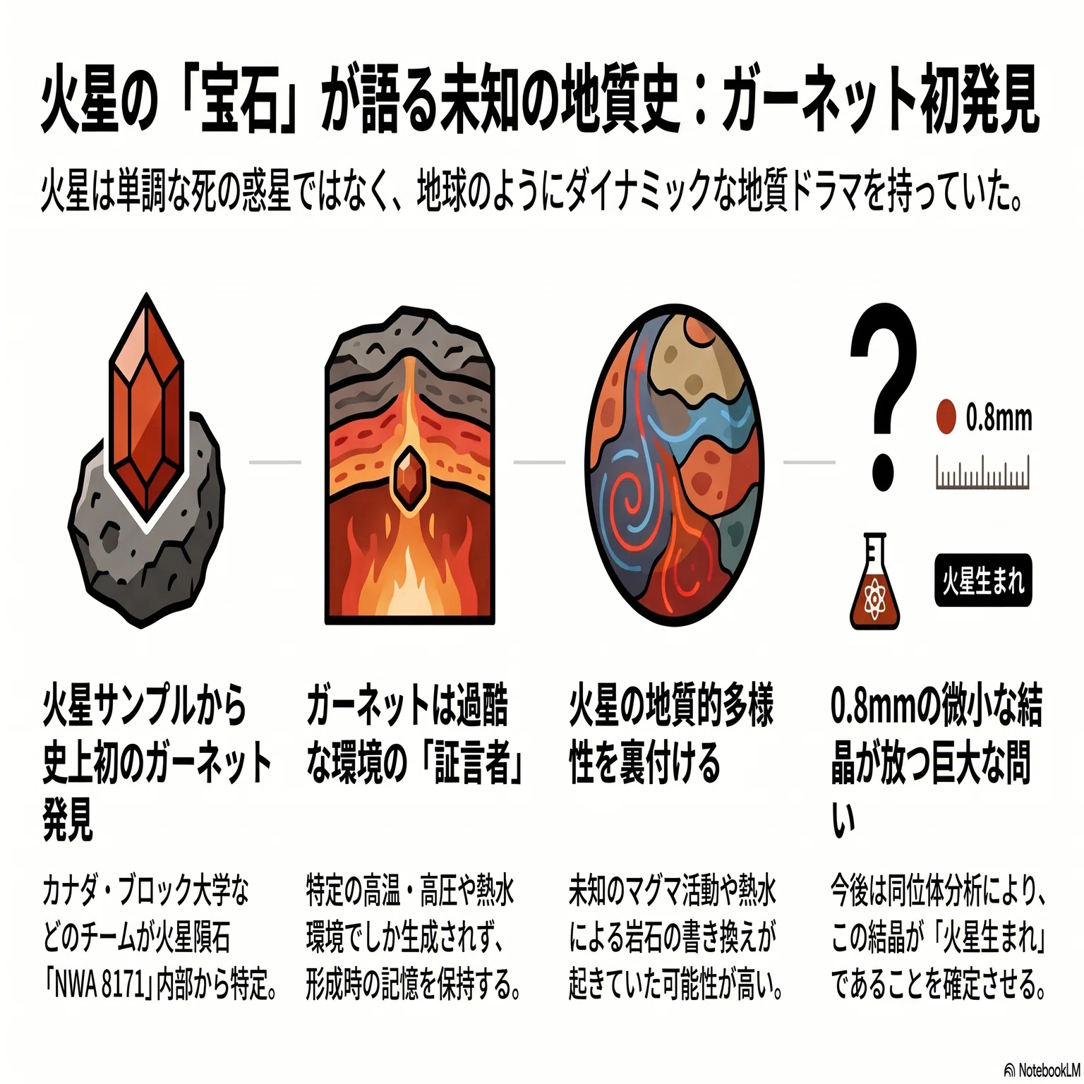 火星の石に宝石が眠っていた――ガーネット発見が塗り替える「赤い惑星