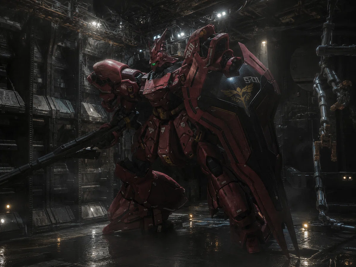 機動戦士ガンダム 逆襲のシャア/サザビー(ガンプラ ジオラマ)