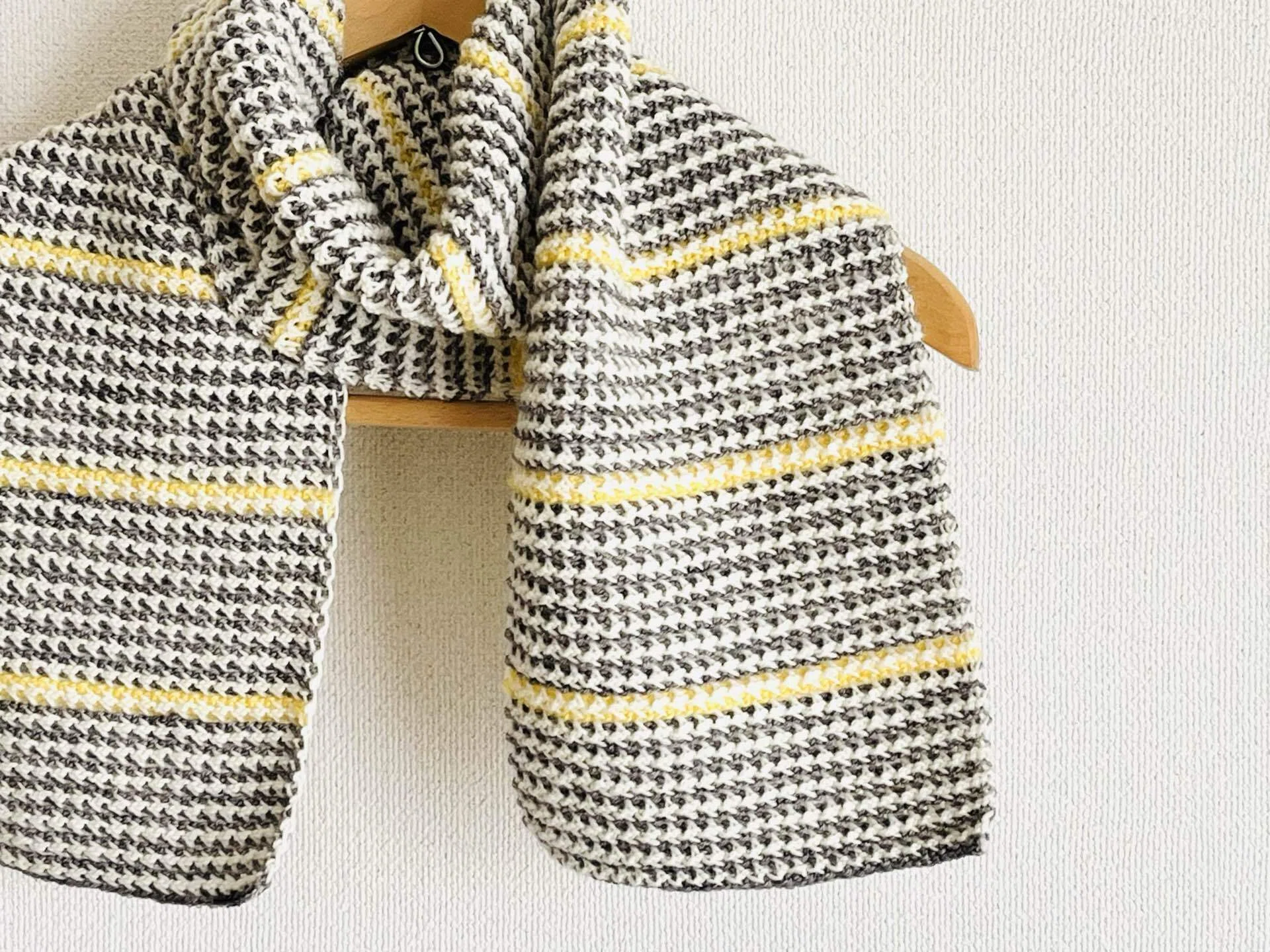 2枚目完成🧶｜型紙ニット komi
