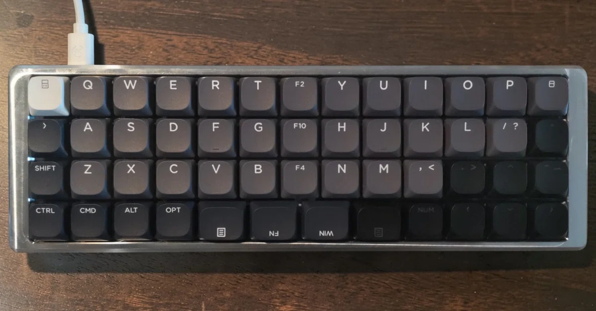ガジェット】GoForty v2 Ortho｜「深海の鯨」をテーマに組んだ40