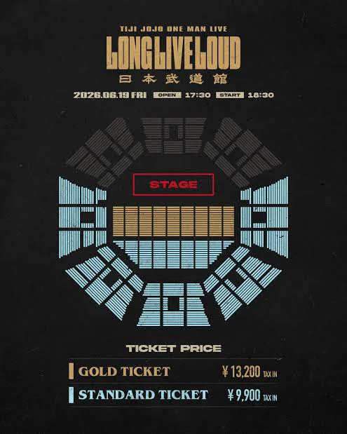 2026 Tiji Jojo ONE MAN LIVE “LONG LIVE LOUD” at 日本武道館🥋｜R