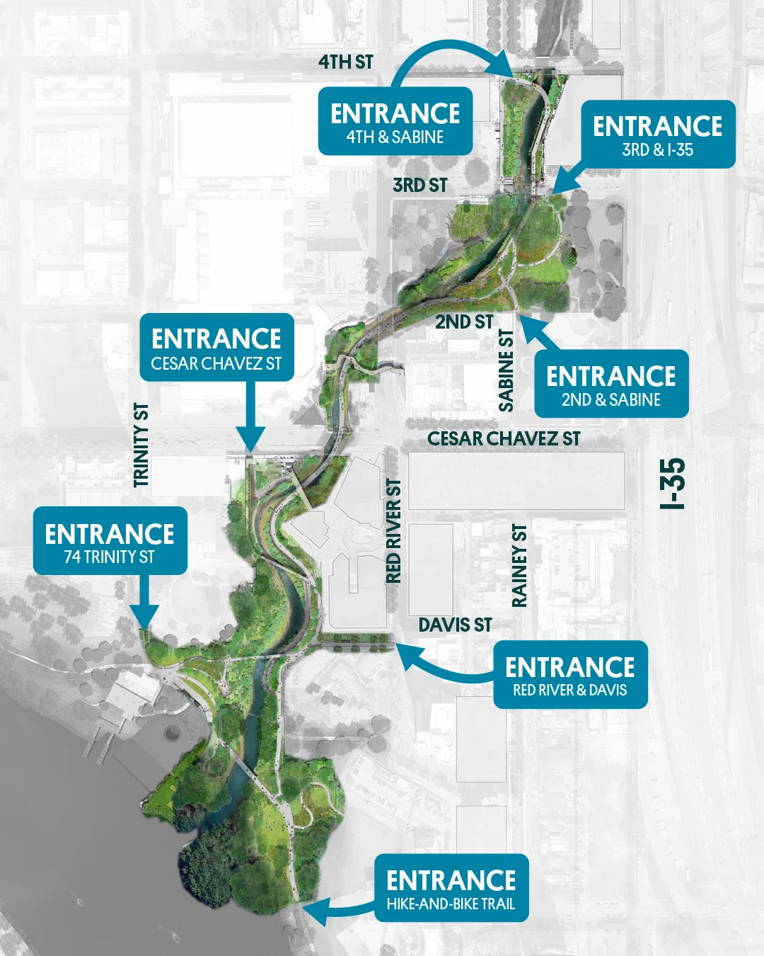 2026年6月にオープンしたWaterloo Greenwayの一部コース(出典:https://waterloogreenway.org/)