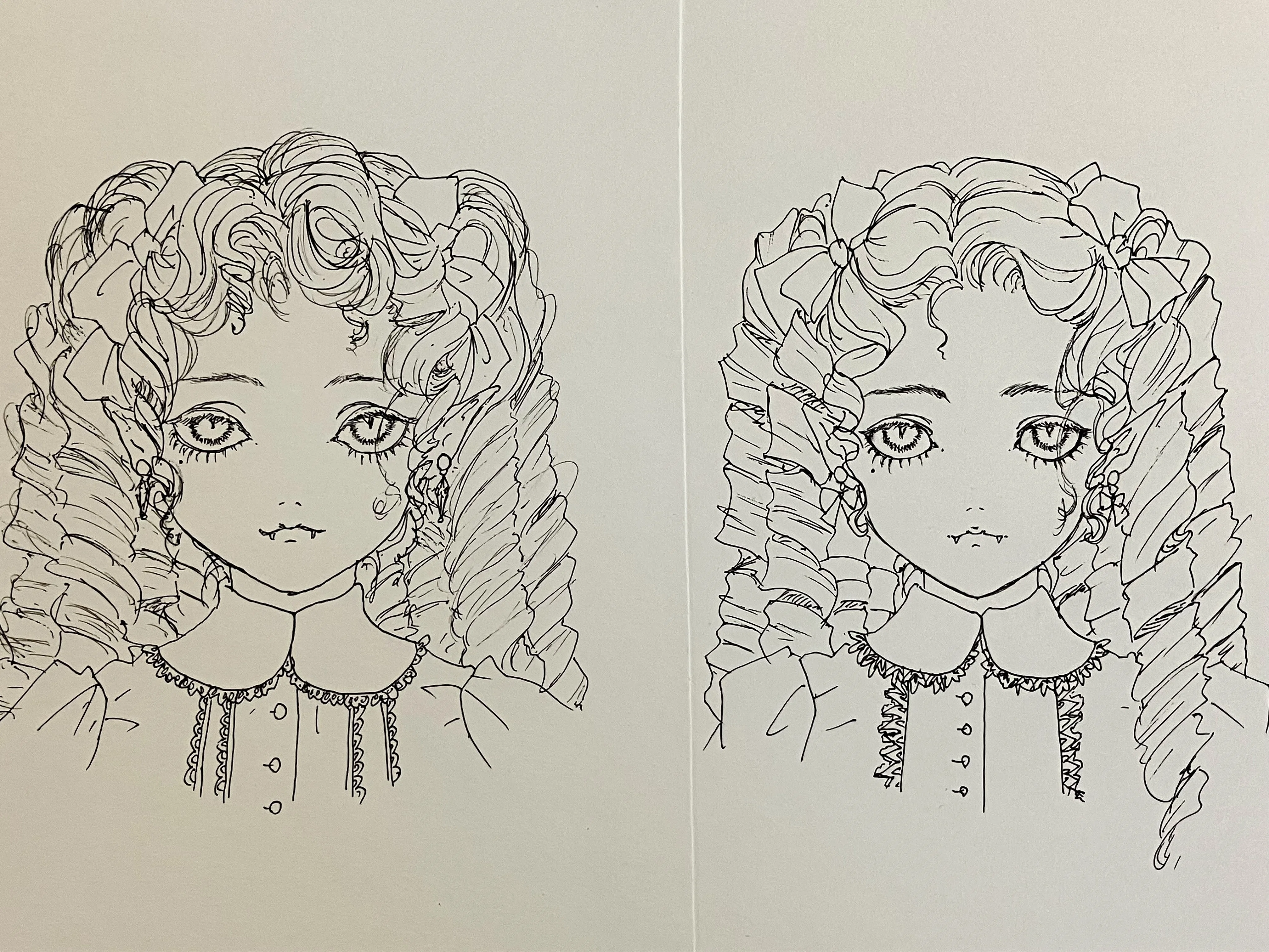 アナログイラストをひたすら描いています｜朝火