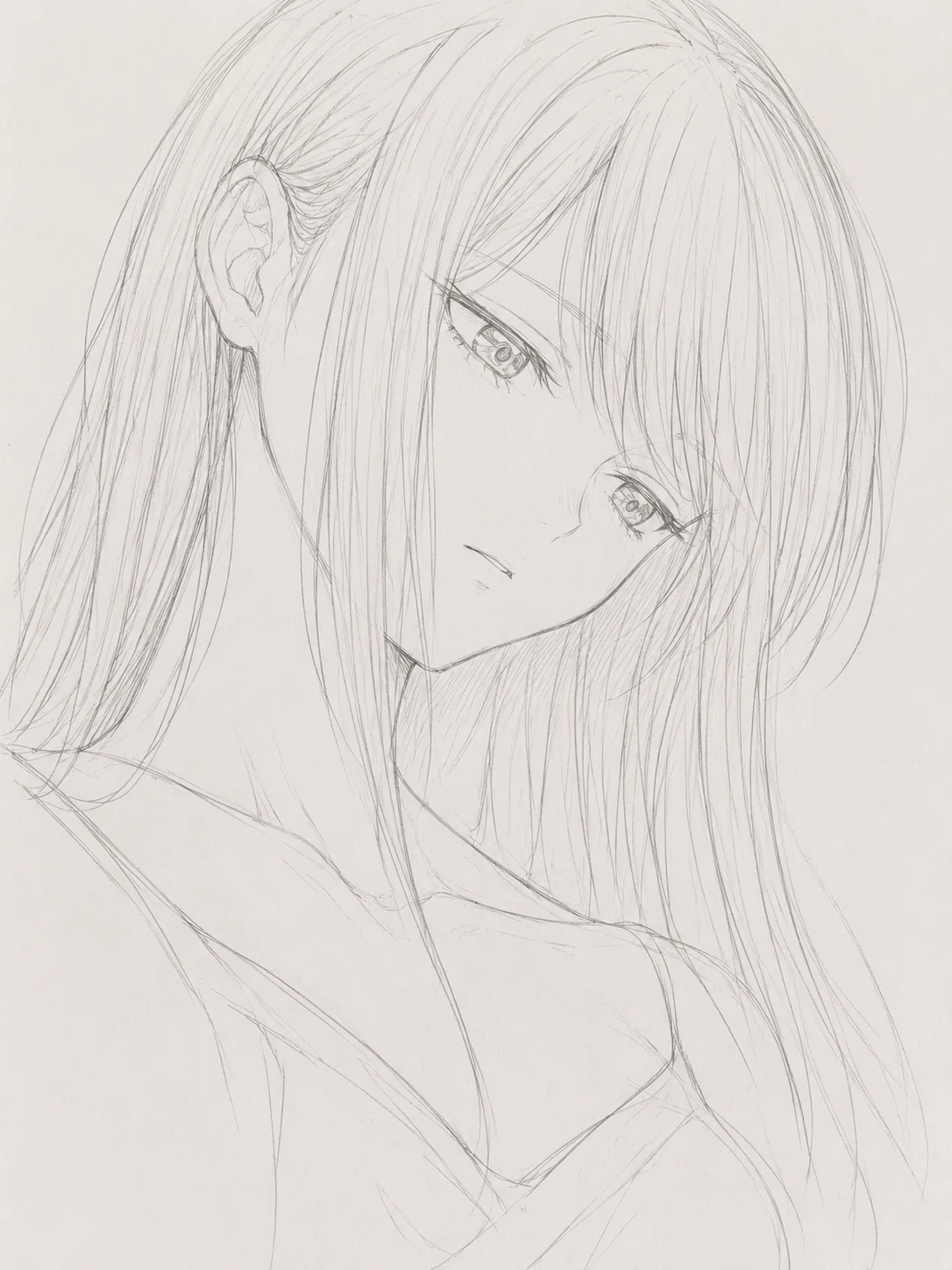 鉛筆画【コピーではありません】 わふっ？ときどき出てくる、お前誰？｜ChatGPTは、作者の意図をずらし