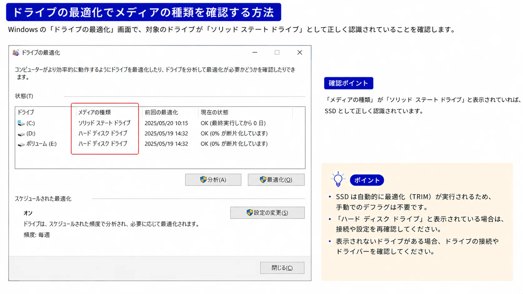 SSDの寿命を延ばすWindows設定！デフラグ自動実行の誤解と最適化｜中古