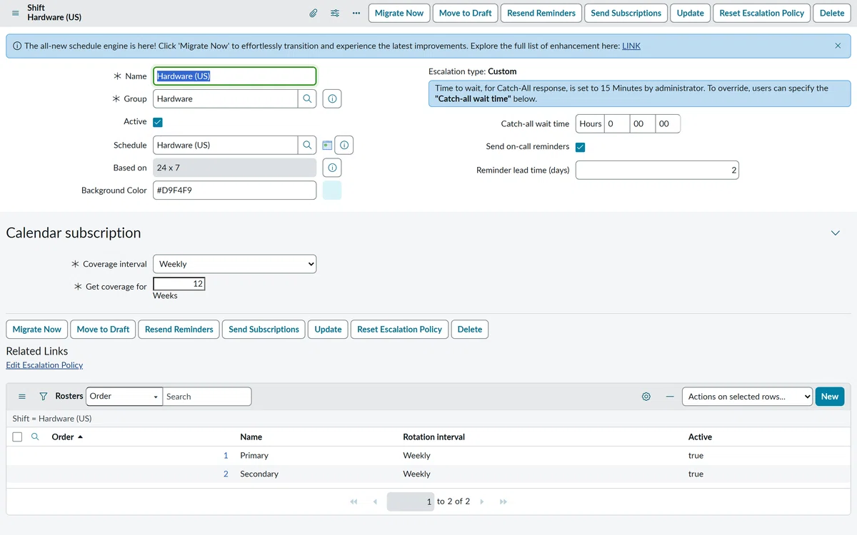 ServiceNow のオンコール・ローテーションを実機で読み解く：cmn_rota（当番表）/ cmn_rota_roster / cmn ...