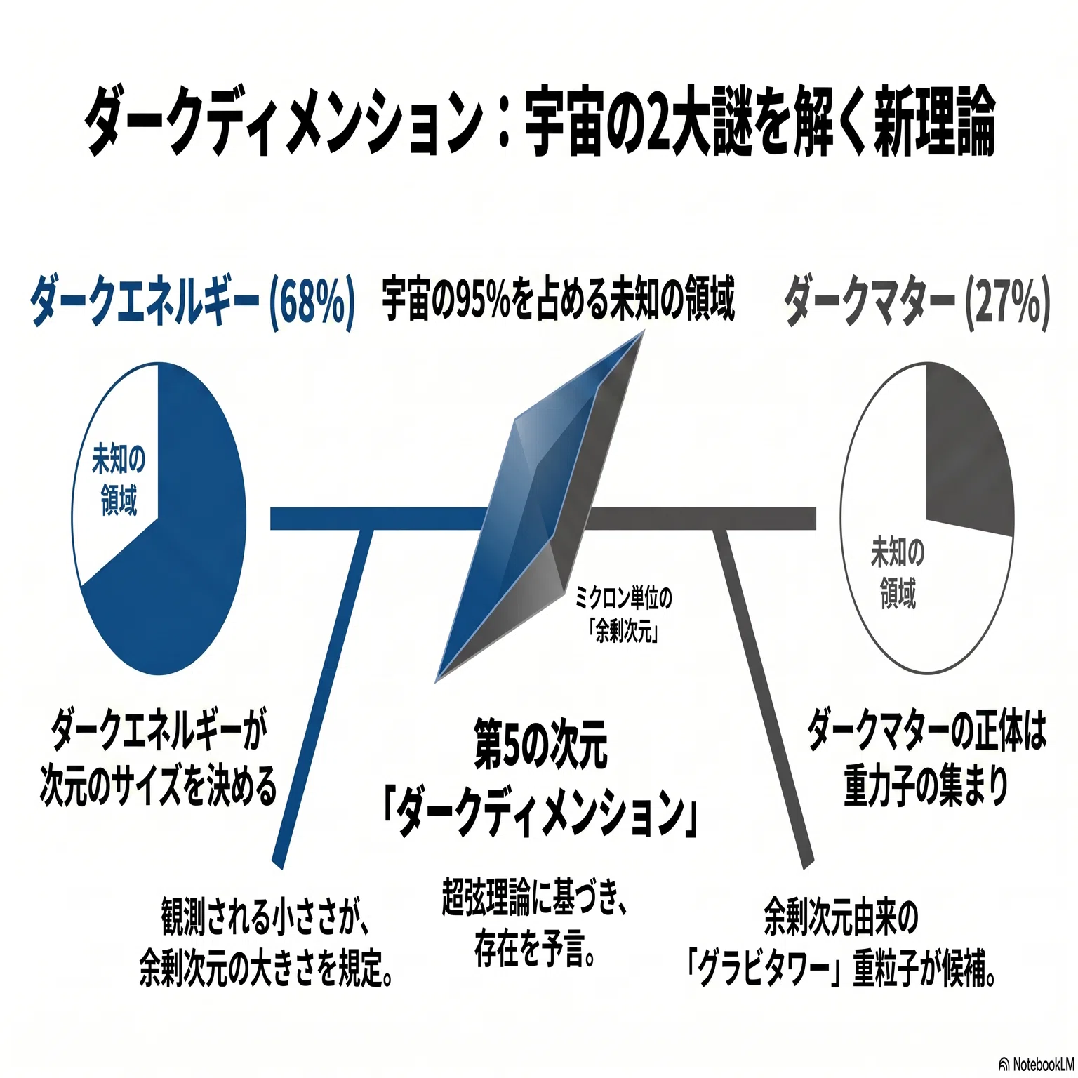 ダークエネルギーとダークマターは、実は