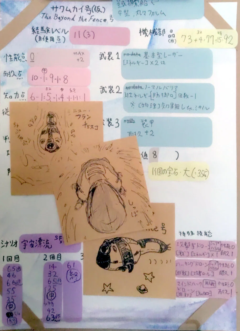 サクムカイ号(仮)冒険記録紙
