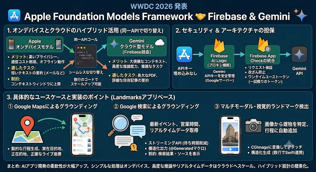 Apple Foundation Models FrameworkへのGemini統合：Firebaseがもたらす新しいハイブリッドAI開発の ...