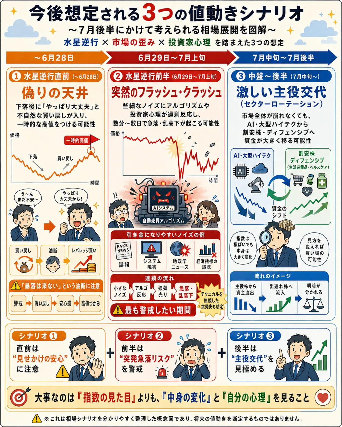 考察】水星逆行×ヒンデンブルグ・オーメン2回点灯。これから迎える株式