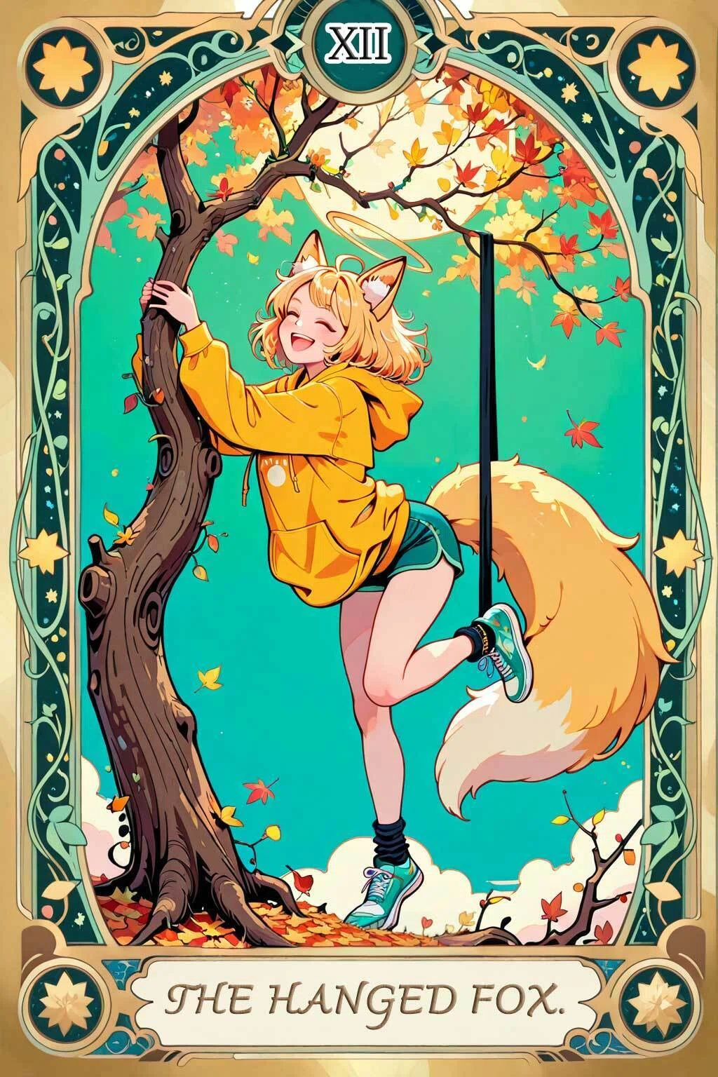 🔮 [AI Girl Tarot Cards] I made 11 cards at once 🃏💥｜気球人🎈note