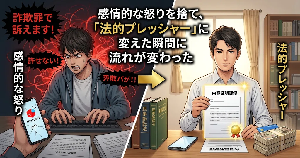 感情的な怒りを捨て、「法的プレッシャー」に変えた瞬間に流れが変わった