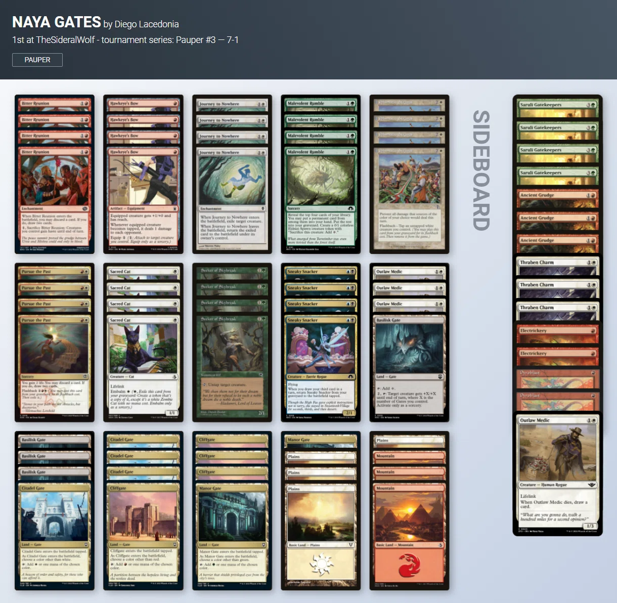 Pauper】不定期デッキウォッチング vol.31 -天弓ナヤゲート-｜るーめり