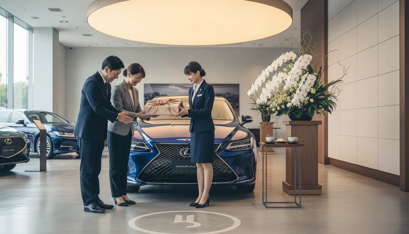 レクサス納車式の様子