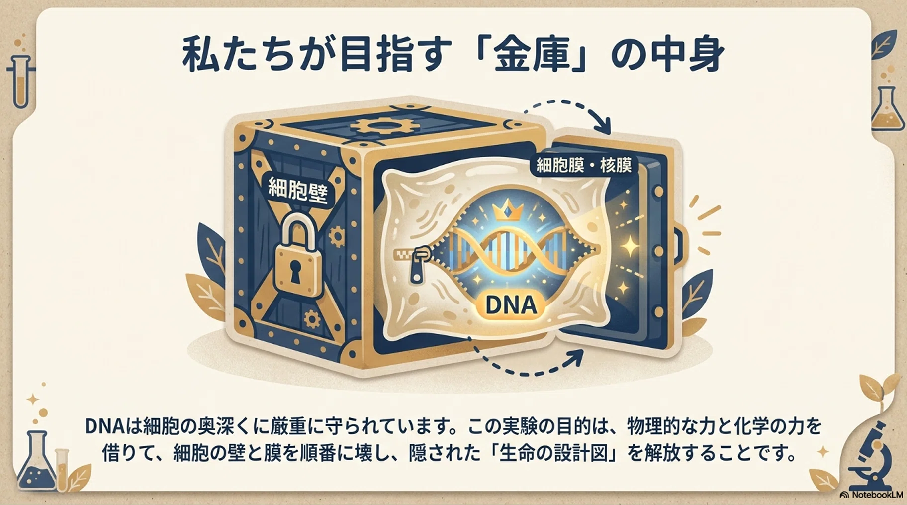 目に見える「生命の設計図」：身近な材料でできるDNA抽出実験ガイド