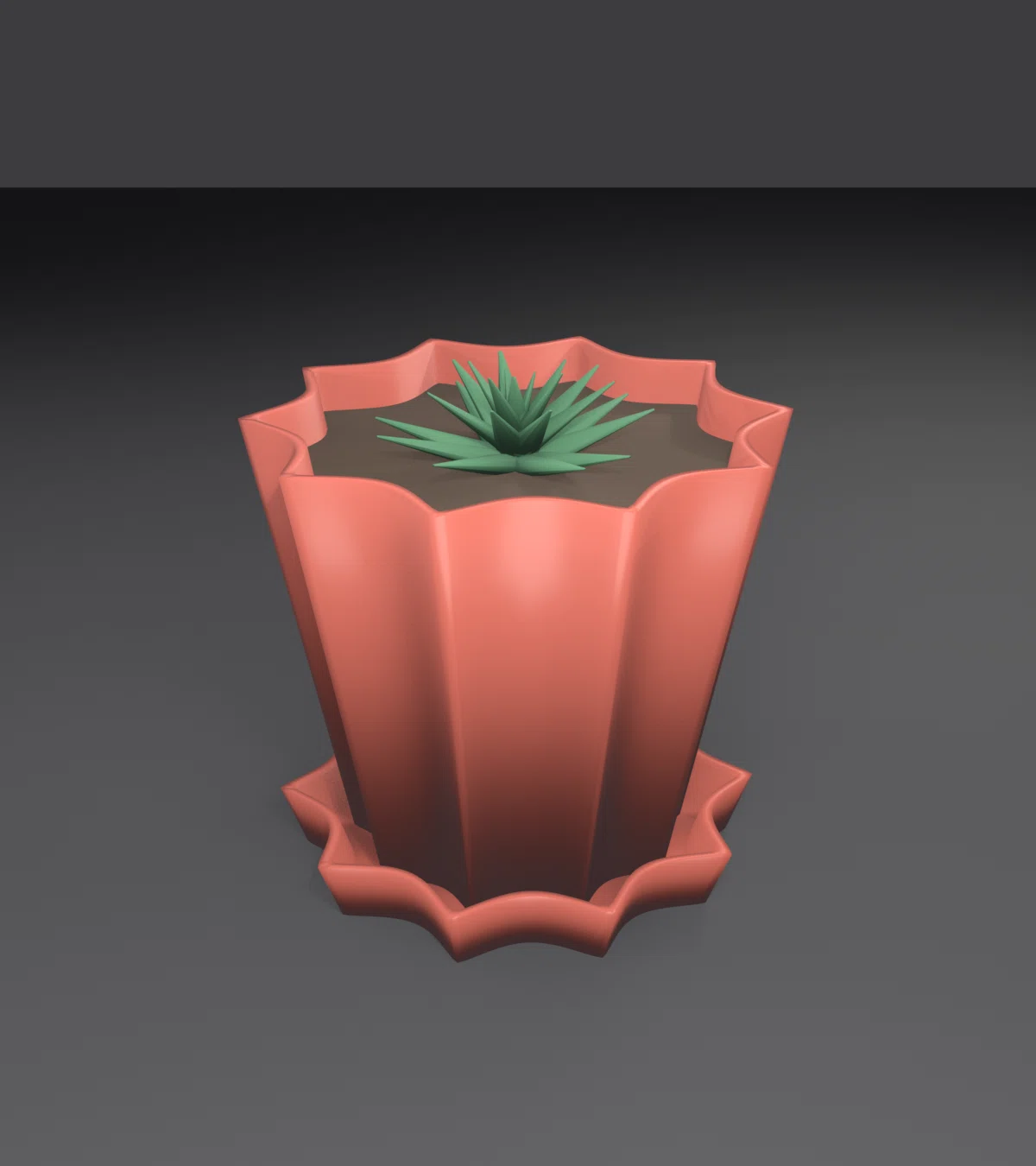 Blender操作ゼロ｜“一つの式”でビビッドな花の鉢をつくった（スーパー